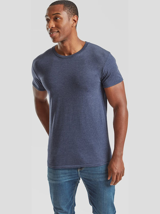 Fruit of the Loom Iconic Men's Short Sleeve Promotional T-Shirt Heather Navy