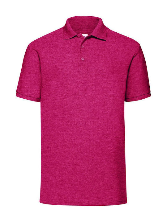Fruit of the Loom Ανδρικό Διαφημιστικό T-shirt Κοντομάνικο Red Melange