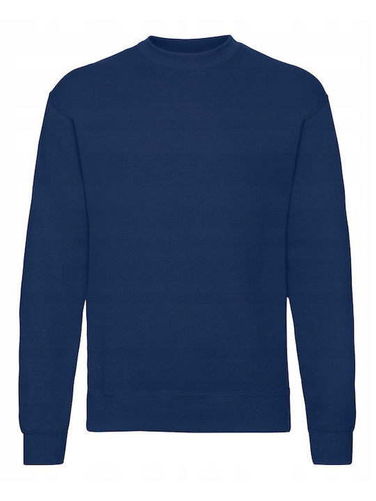 Fruit of the Loom Set-in Ανδρικό Διαφημιστικό Φούτερ Μακρυμάνικο Navy