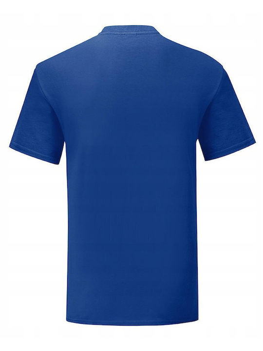 Fruit of the Loom Iconic Unisex Διαφημιστικό T-shirt Κοντομάνικο Cobalt Blue
