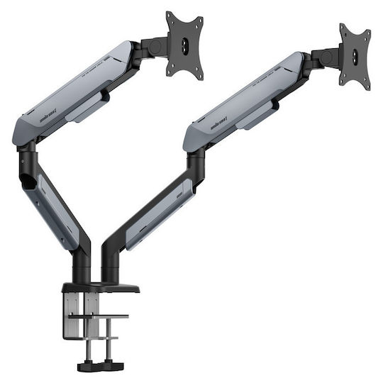 Anda Seat Stand Desk Mounted for 2 Monitors up to 42" with Arm (AD-W-A9-2S-BT)