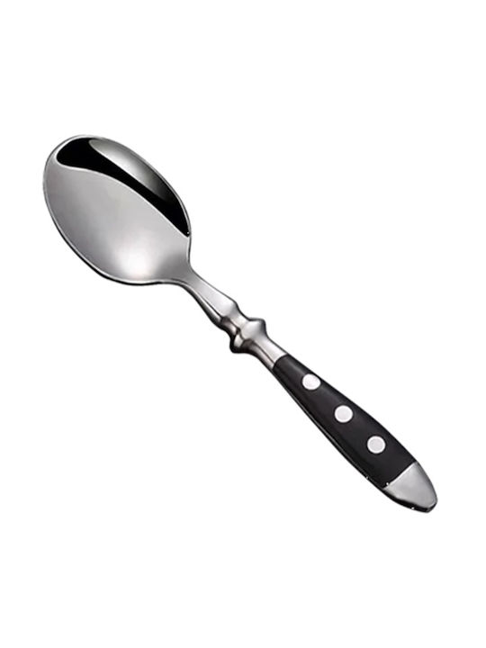Dinox Rostfreier Stahl Dessert / Eiscreme Schwarze Löffel 15,2cm Lamda-4012 12 Stück