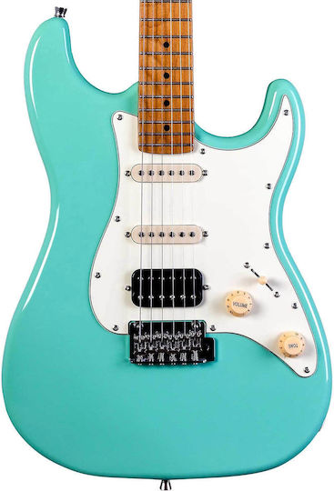 Jet Guitars Σετ Ηλεκτρική Κιθάρα ST Style με HSS Διάταξη Μαγνητών Πράσινη με Θήκη