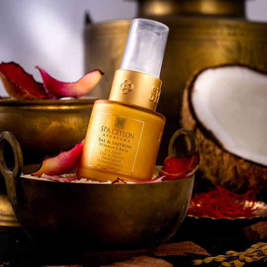 Spa Ceylon Sal & Saffron Eye Moisturiser for Moisturizing Anti-Wrinkle and Brightening 20ml
