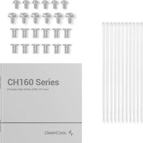 Deepcool CH160 Mesh Gaming Mini Tower Carcasă PC Cu Deschidere Laterală Albă