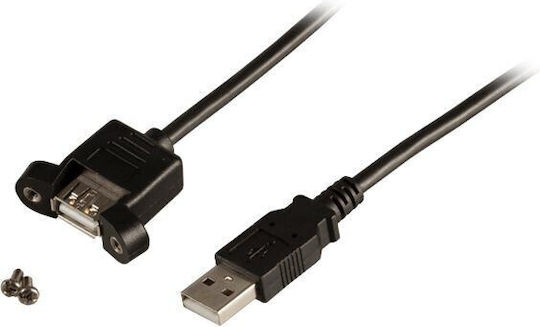 EFB USB 2.0 Cable USB-A Male - USB-A Female Black 0.5m K5291SW.0,5V2