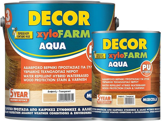 Mercola Decor Xylofarm Aqua Polyurethan Wasser Oregon Satin,σατεν 2.5Es