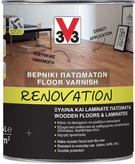 V33 Renovation Βερνίκι Επιφάνειας Νερού Άχρωμο Ματ 750ml