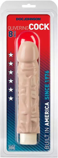 Doc Johnson Realistic Vibrator 20cm Bej