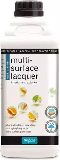 Polyvine Crystal Clear Lacquer Βερνίκι Επιφάνειας Νερού Άχρωμο Γυαλιστερό 500ml