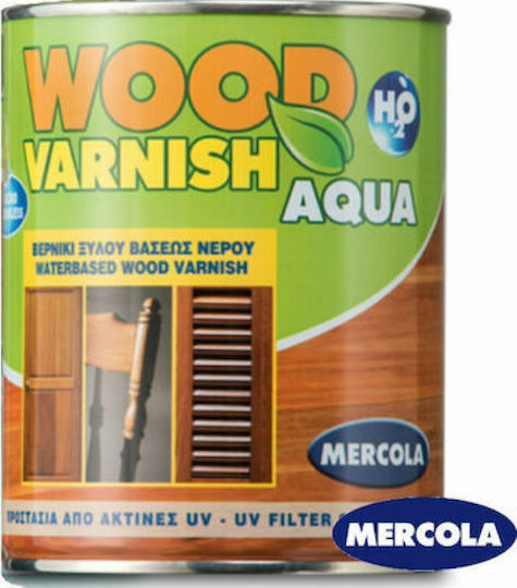 Mercola Wood Varnish Aqua Surface Varnish Polyurethane Water Colorless Satin 375ml