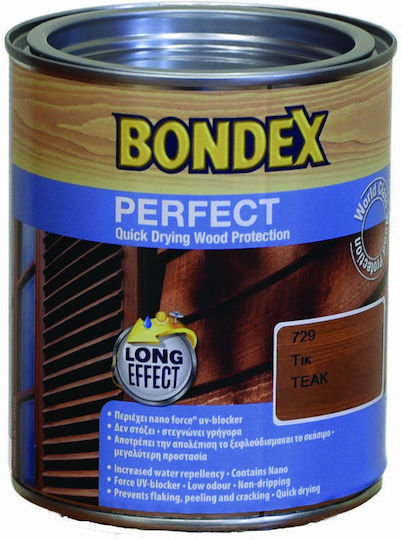 Bondex Perfect Impregnation Varnish Water 729 Teak Satin 750ml