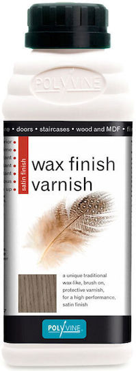 Polyvine Wax Finish Lac de finisare pentru apa Taupe Satin 500ml