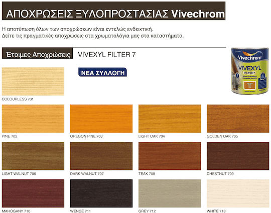 Vivechrom Vivexyl Filter 7 709 Kastanie Satin,σατεν 750ml