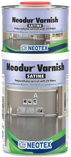 Neotex Neodur Βερνίκι Εμποτισμού 2 Συστατικών Άχρωμο Σατινέ 1lt