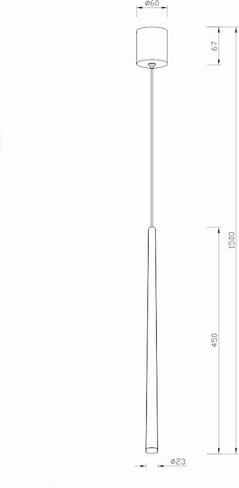 Sun Light Висящо Осветително Тяло LED с Топло Бяла Светлина 150x150x45см