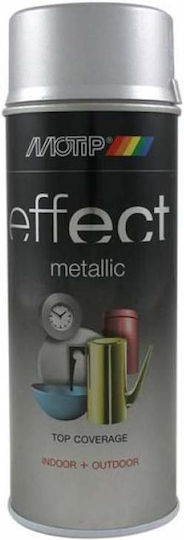 Motip Dupli Spray Vopsea Deco Effect Metallic Lacquer cu Metalic Efect Argint 400ml