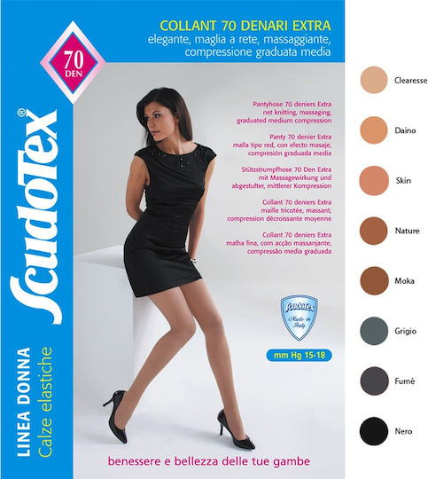 Scudotex Strumpfhosen 15-18 mmHg Gray