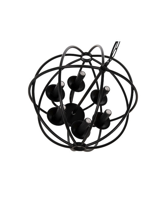 HomeMarkt Kronleuchter mit Schirmen Schwarz HM4127