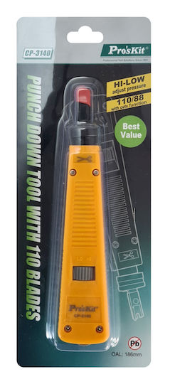 Proskit Krone Punch Down Tool with Cable Cutter (Length 186mm)