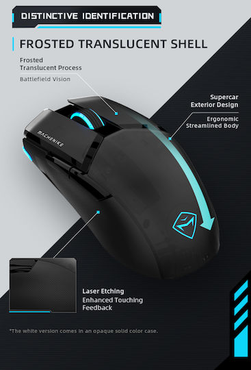 Machenike M7 Pro Безжична Геймърска Мишка 8000 DPI Черен