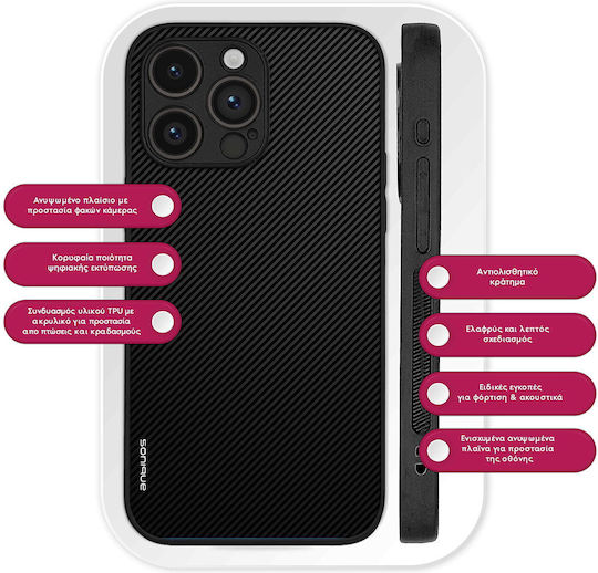 Carcasă Sonique Carbon Series pentru OnePlus Nord CE 3 Lite 5G Negru