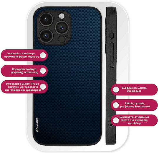 Sonique Carbon Serie Hülle für OnePlus Nord CE 5G Blau