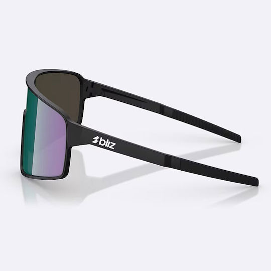 Bliz Cycling Glasses with Black Frame & Multicolour Lenses