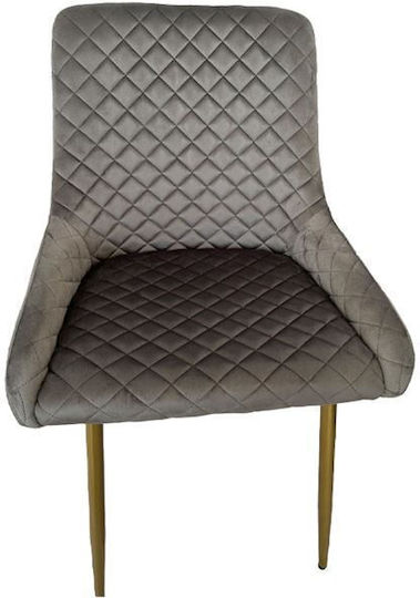 Lux Stühle Speisesaal Gray 1Stück 56x49x90cm