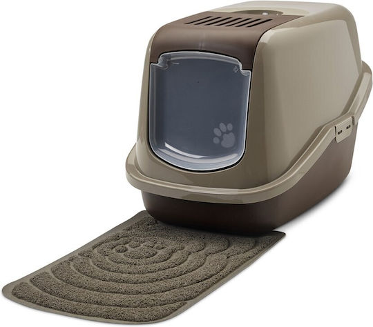 Savic Nestor Cat Toilet Closed Gray L56 x W39 x H38.5cm