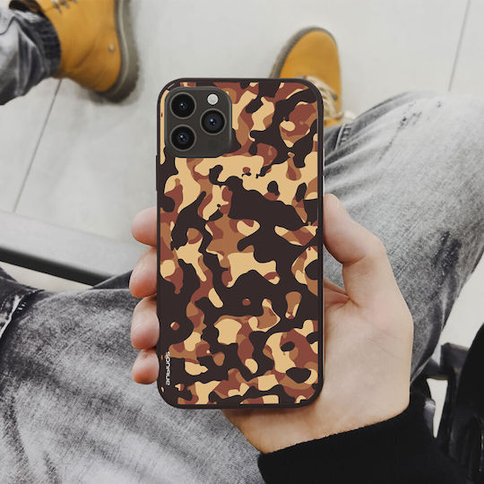 Sonique Camouflage Army Series Case for Motorola Moto G73 5G Brown 01