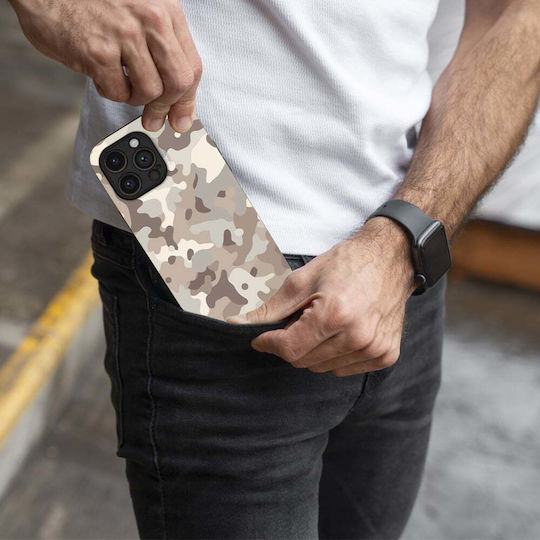 Sonique Camouflage Army Serie Hülle für Motorola Moto G72 Beige