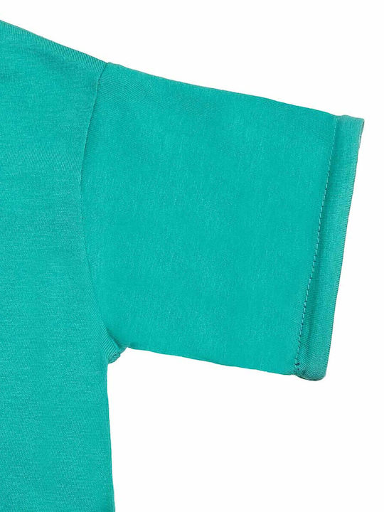 Kids' Shirt Short Sleeve Green Print