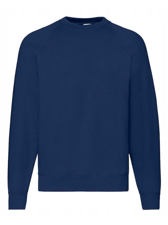 Fruit of the Loom Raglan Men's Long Sleeve Promotional Sweatshirt Navy