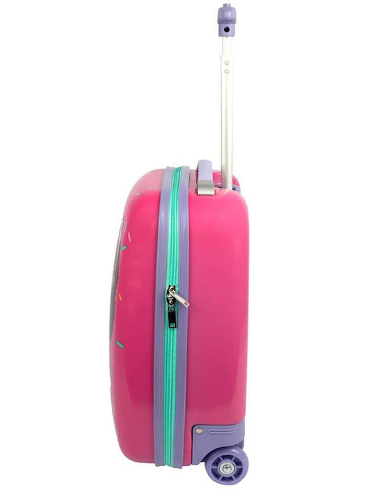 Nautica Kinder Kabinenreisekoffer Hartschalen Rosa mit 4 Räder Höhe 45.5cm