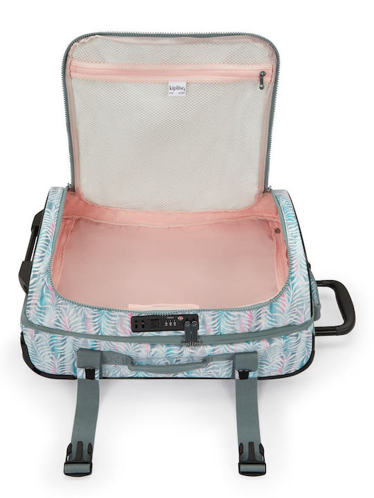 Kipling Koffer Kabine Stoff Palmtree Leaves mit 4 Räder Höhe 54cm