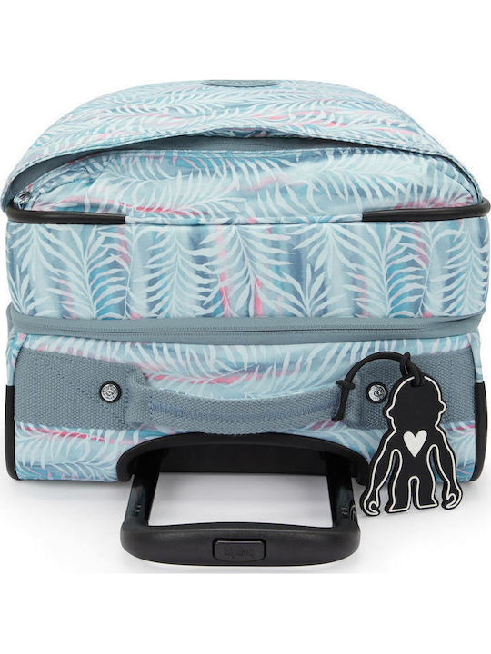 Kipling Spontaneous Βαλίτσα Ταξιδίου Καμπίνας Υφασμάτινη Palmtree Leaves με 4 Ρόδες Ύψους 53εκ.