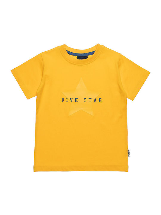 Kids' Set with Shorts Summer 2pcs Yellow Five Star