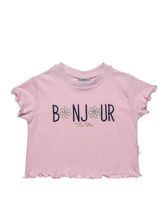 Kinder-Set mit Shorts Sommer 2Stück Rosa