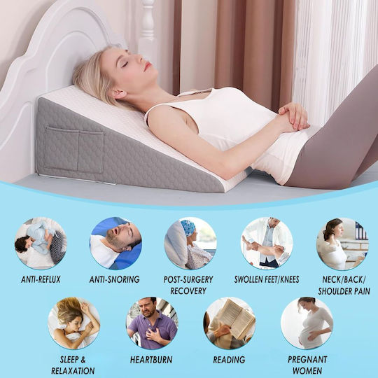 Linomag Pernă cu Memory Foam 61x61x25.5cm în culoare Alb
