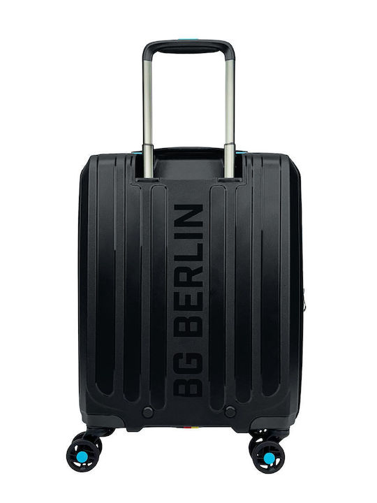 Bg Berlin Expandable Hard Black Suitcases Maximum Height 77cm with 4 Wheels Set of 2 Pieces