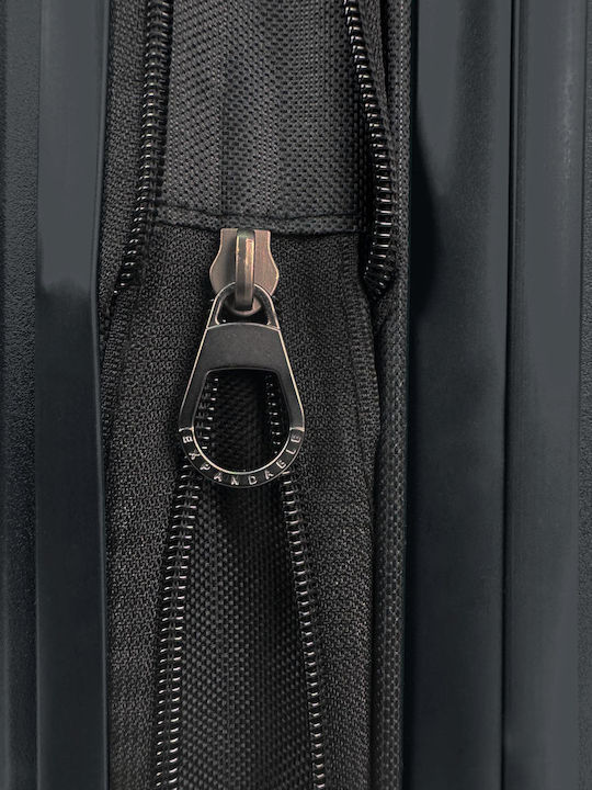 Bg Berlin Expandable Hard Black Suitcases Maximum Height 77cm with 4 Wheels Set of 2 Pieces