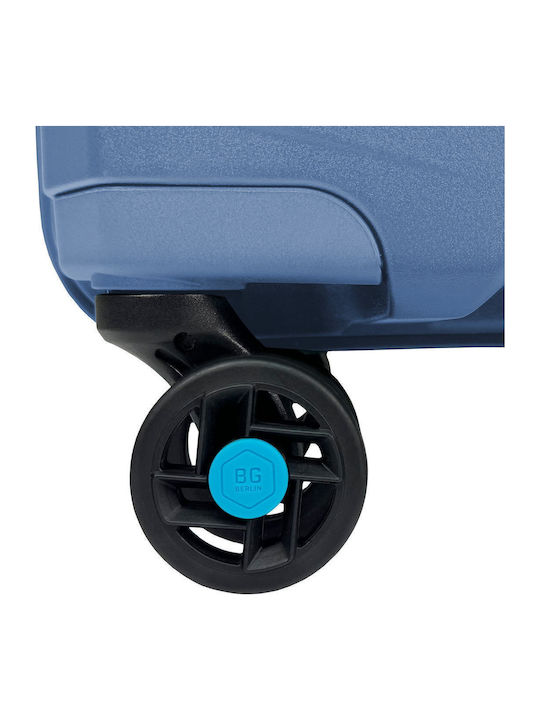 Bg Berlin Разширяеми Твърди Куфари за Пътуване Ice Blue с 4 Колела
