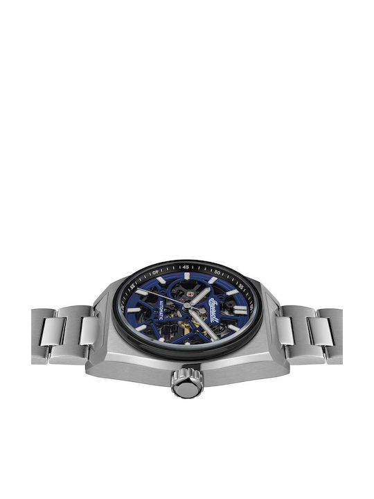 Ingersoll Herrenuhr Batterie mit Silber Metallarmband