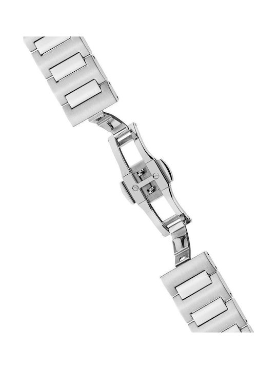 Ingersoll Herrenuhr Batterie mit Silber Metallarmband