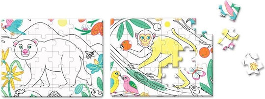 Make Puzzles & Paint Animals 4x30pcs Auzou