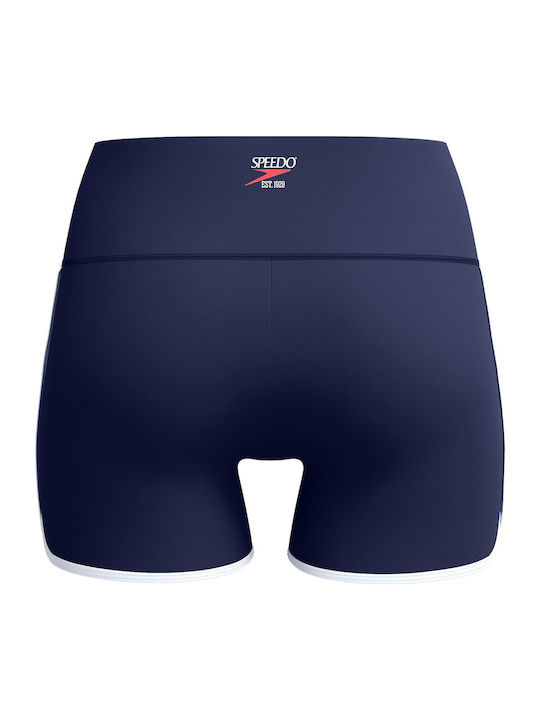 Speedo Women's Solid Bound Swim Short Navy