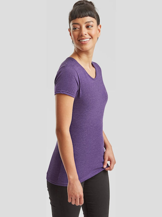 Fruit of the Loom Women's Short Sleeve Promotional T-Shirt Soft Lavender