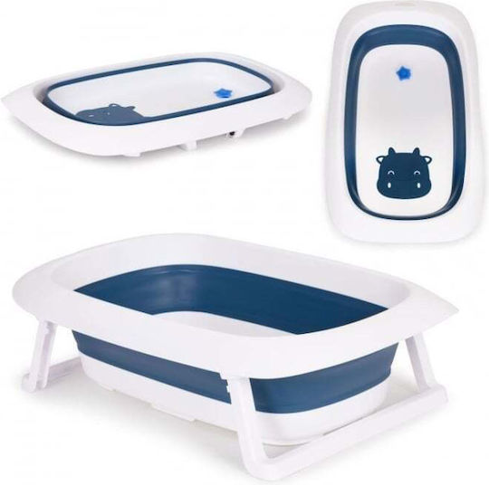 Ecotoys Cadă pliabilă pentru bebeluși Albastru