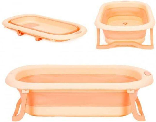 Ecotoys Cadă pliabilă pentru bebeluși Roz